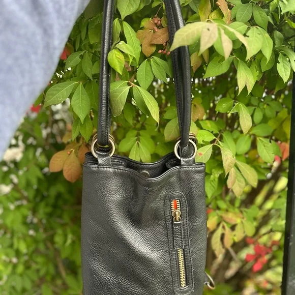 BOOZIE AND CO. Ménage bag Elegant Black Leather Shoulder Bag - Picture 11 of 12